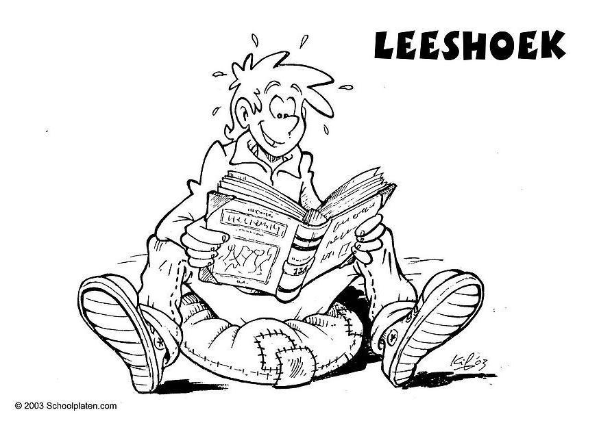 Dibujo para colorear Area para leer